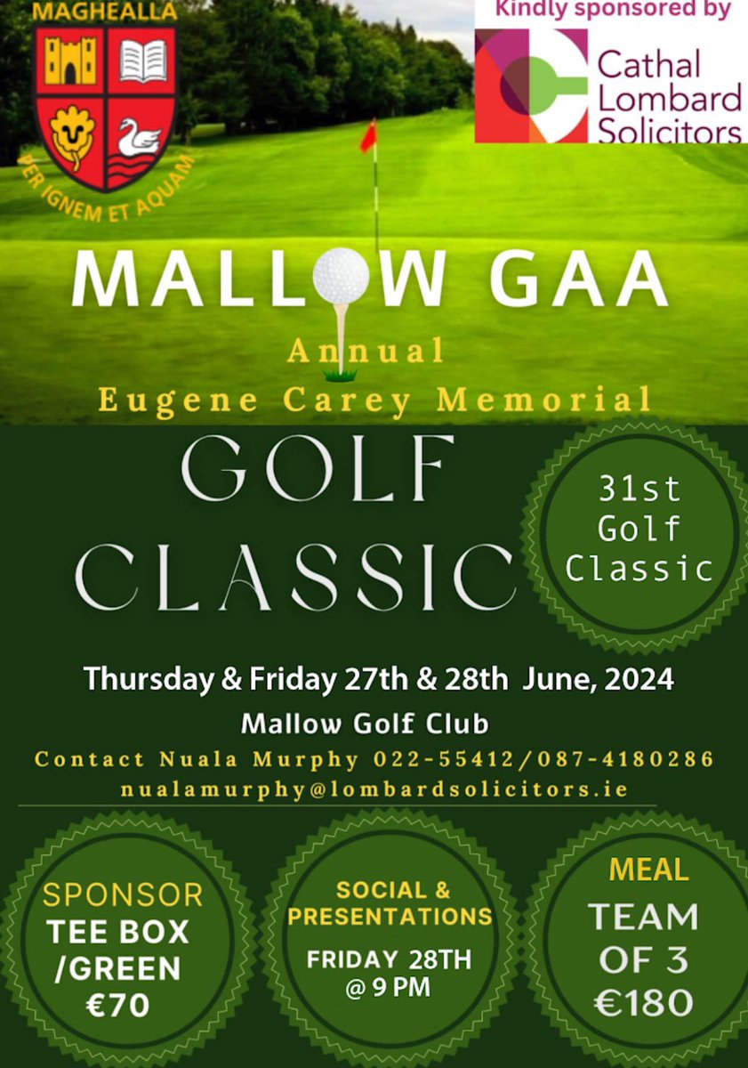 carrigoon's tweet photo. It’s that time of year again @Mallowgolfclub https://t.co/G7I41jDEvx