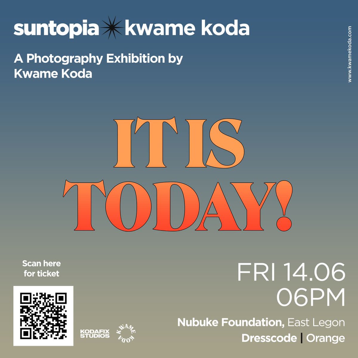 zonethree6's tweet photo. Suntopia is Today!!!!
See you at 6PM
-
Let’s paint Accra Orange!☀️ 
@KwameKoda https://t.co/GLaTenKwvT