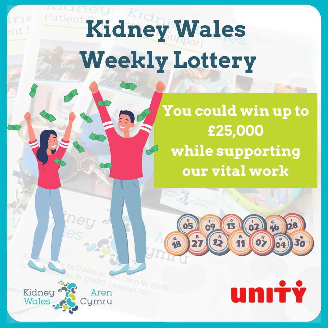 🌟 A huge THANK YOU to everyone who has joined our Kidney Wales Lottery since its launch! Your support has been truly overwhelming. 🙏❤️

Every play helps us continue our vital work and gives you a chance to win up to £25,000 🎉💸

Play now 👇👇 👇
buff.ly/3KaH5iA