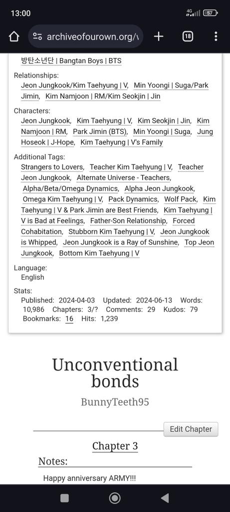 BunnyTeeth95's tweet photo. Chapter 3 of my #taekook #ABO fic is up 🔥 ⬇️ check it out!💜 #taekookabo #vkook

https://t.co/3gEOpKur5x https://t.co/zivnGN0HEb