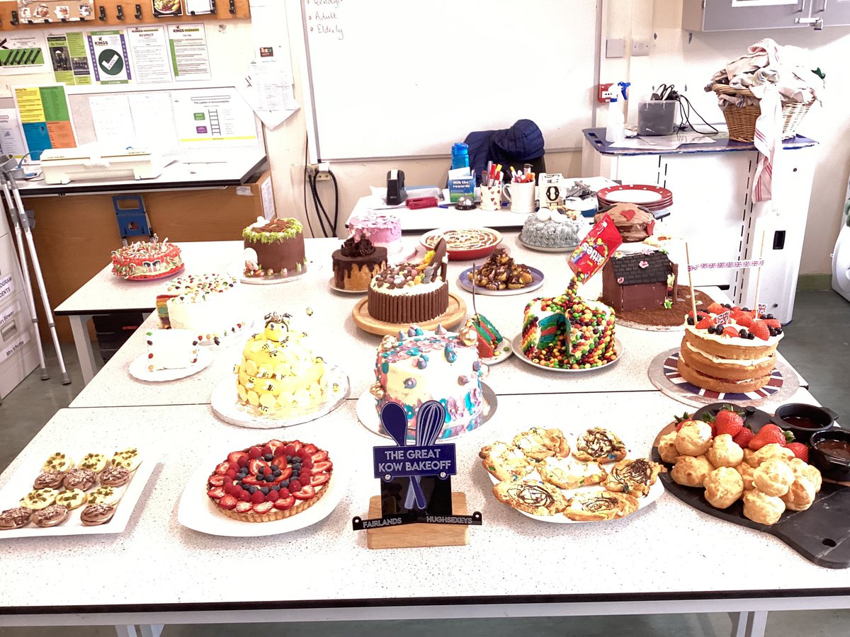 Yesterday, we were delighted to welcome Year 8 students from both <a href="/Fairlands482/">Fairlands - Cheddar</a> &amp; <a href="/HughSexey/">Hugh Sexey C of E Middle School</a> to take part in our annual KOW Bake-Off challenge! 👨🏼‍🍳👩🏼‍🍳🍰🧁
We were absolutely blown away by the hard work, dedication and imagination that the students put into their cakes!