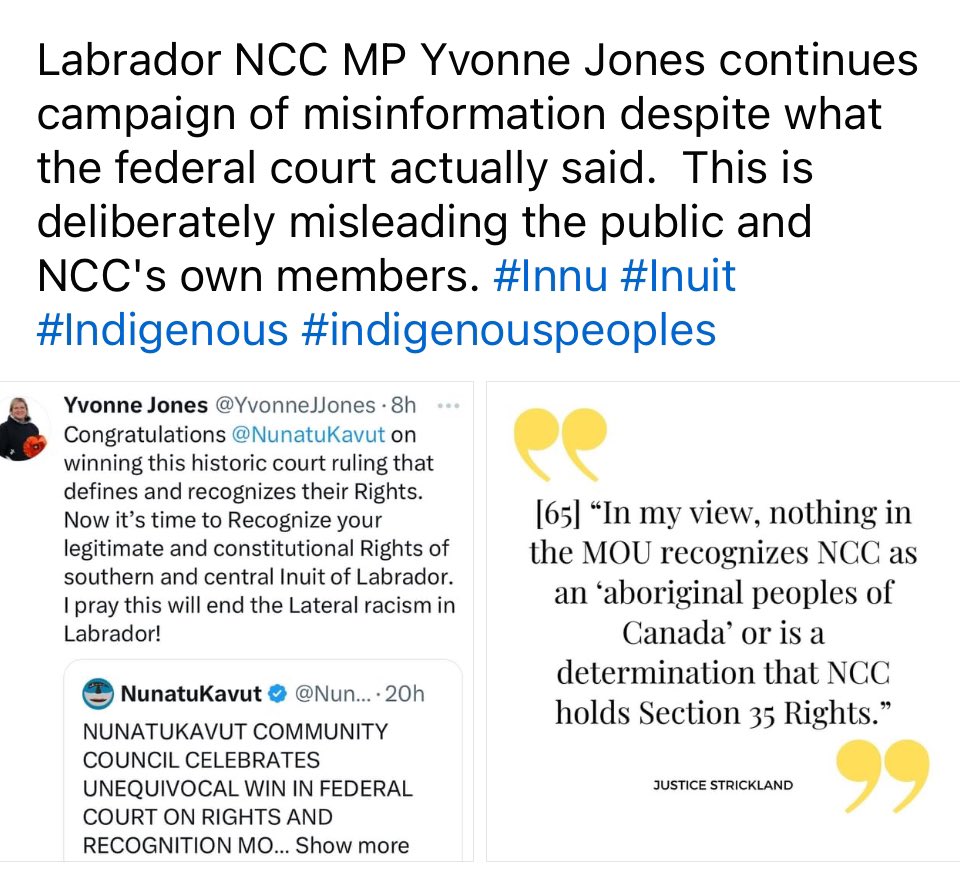 Follow Innu Nation on Facebook: facebook.com/InnuNationLabr…. #Innu #Inuit #Indigenous