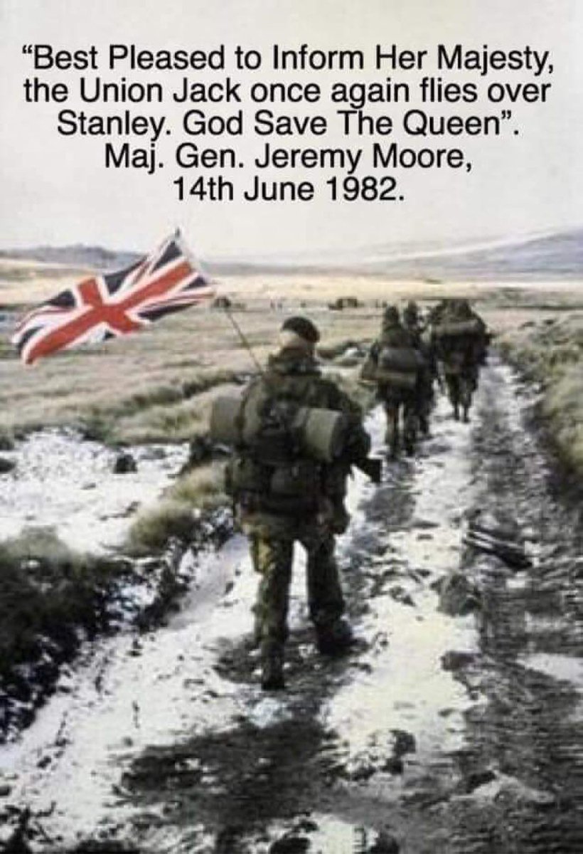 42 years ago today. We honour our veterans who fought for freedom and sovereignty in the Falkland Islands.