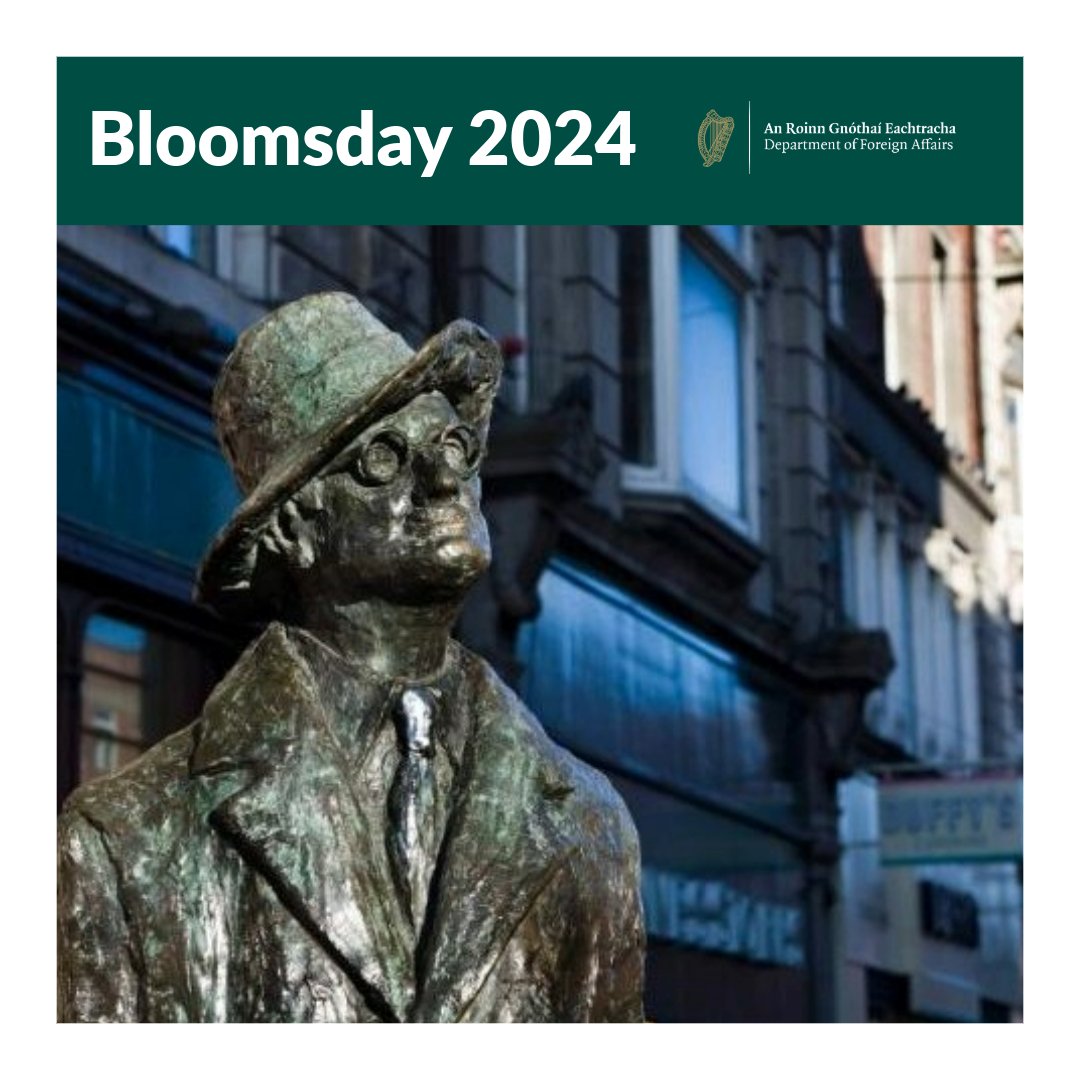 It’s #Bloomsday weekend and cultural events are taking place around the world to celebrate James Joyce’s epic tale of Ulysses 📚🌍

For information on the readings, musical and theatrical performances, visit 👉 ireland.ie/bloomsday

#Bloomsday2024