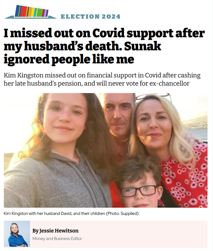 Thank you to our amazing #ExcludedUK family member <a href="/kimkingston10/">Kim Kingston</a> and <a href="/jessiehewitson/">Jessie Hewitson</a> from <a href="/theipaper/">The i Paper</a>  for this powerful article about just one family impacted by <a href="/RishiSunak/">Rishi Sunak</a>'s Covid-19 policy decisions to exclude 3.8 million from parity of financial support.