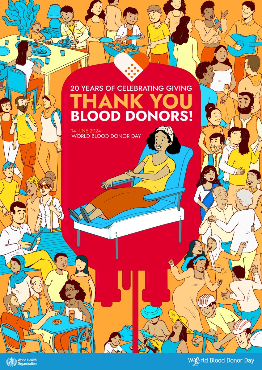 Blood is the most precious gift that anyone can give to another person – the gift of life.

Thank you blood donors!

#WorldBloodDonorDay #GiveBlood