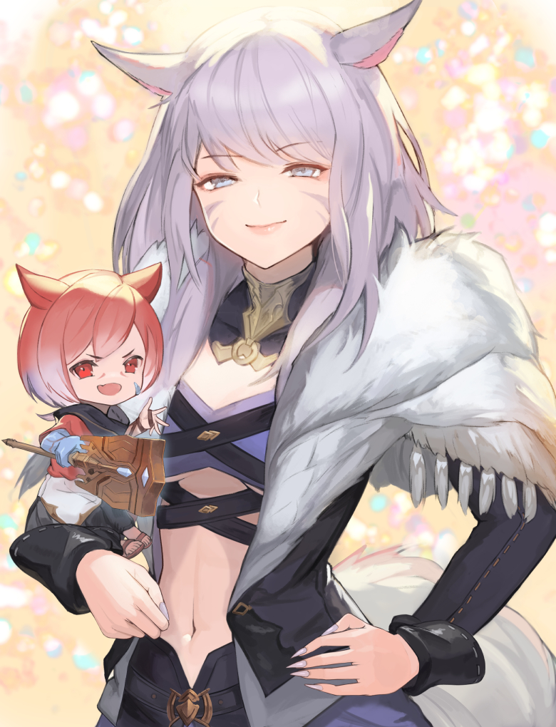 taba_comYA's tweet photo. #FF14 
うちのミコッテさんと
どう考えてもヒロインなラハ君。
ｆｆ１４始めてからこのゲームしかまともにやってない
面白すぎる！ https://t.co/sjZtIvz05z