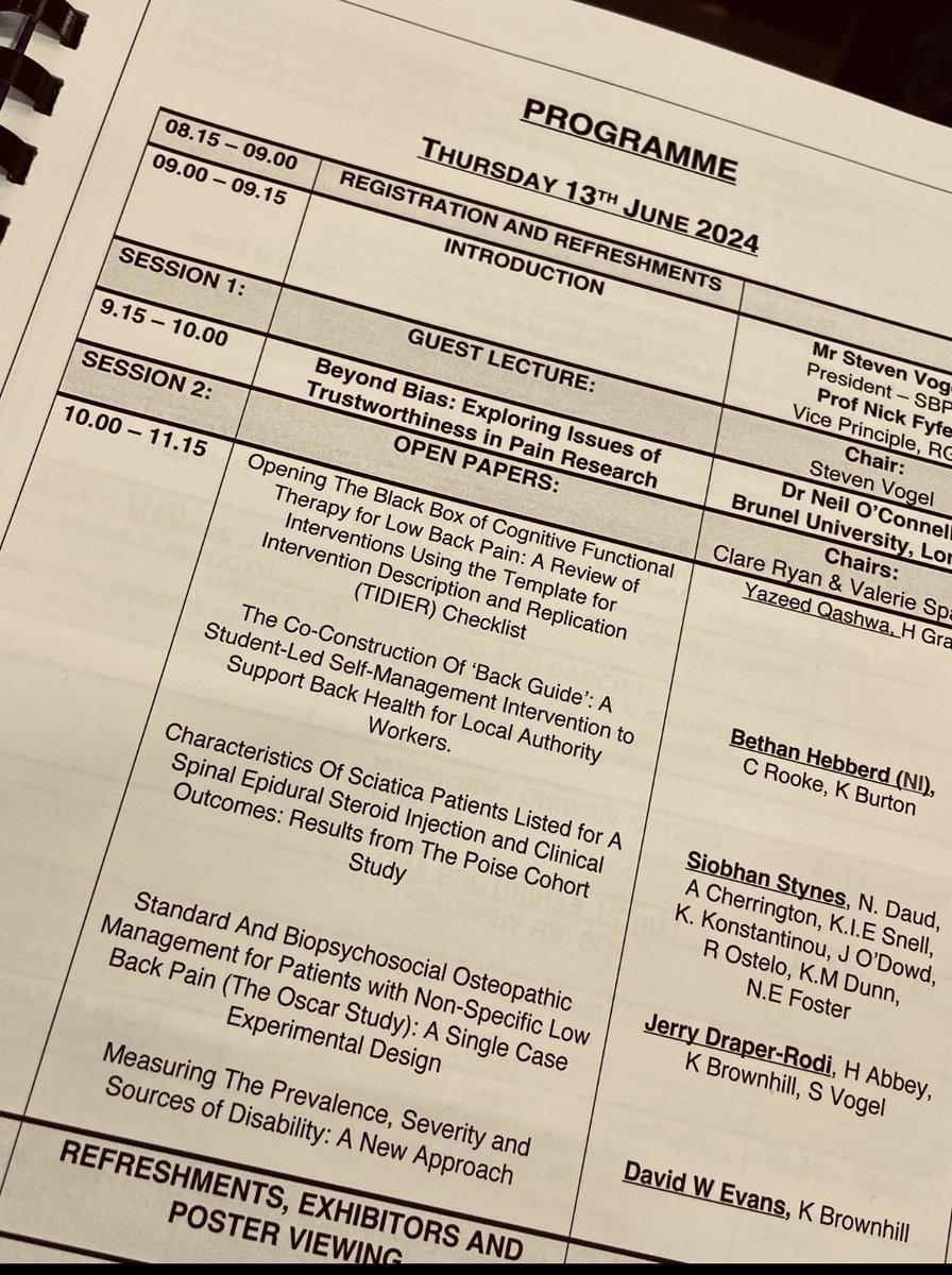 I was honoured to present my PhD project <a href="/sbprofficial/">SBPR</a> 2024. A great society with a fabulous mix of professions presenting innovative back pain research. #BackPainMatters