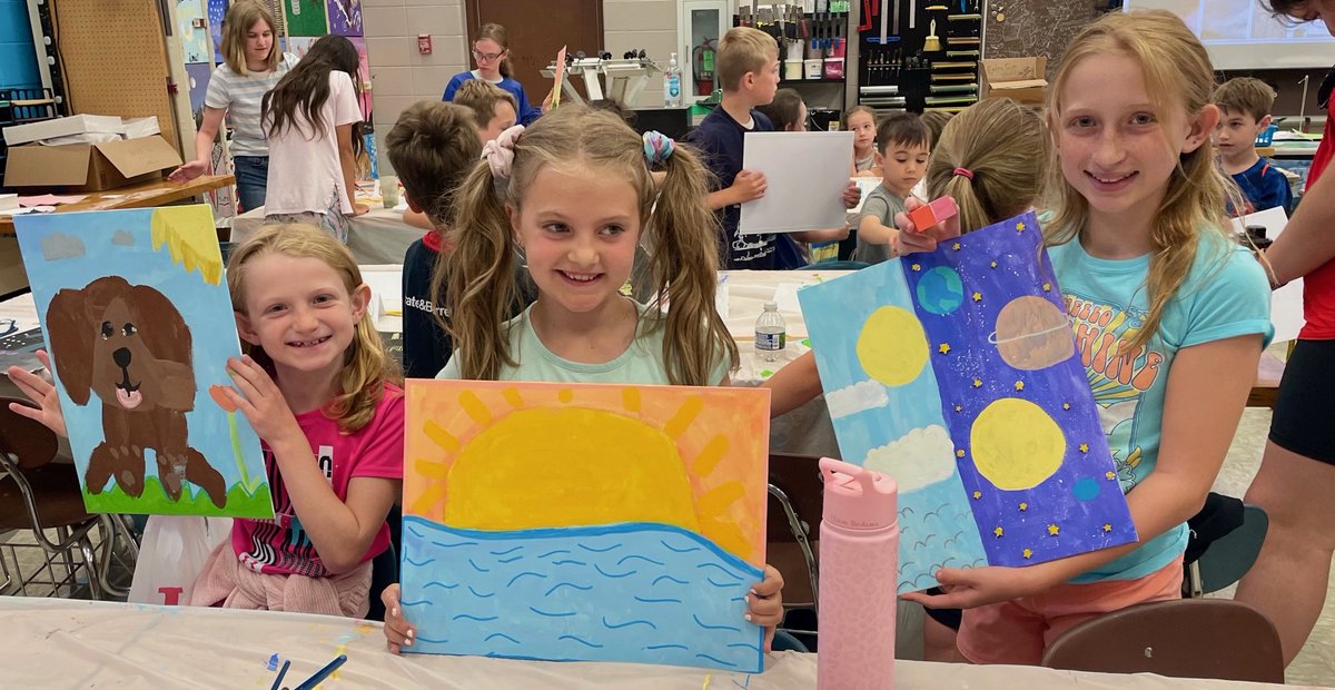 Eryn Blaser (@erynblaserart) on Twitter photo What a Fantastic week of Art Camp! Artists got to work with several different materials and tools to create architectural structures with clay, 3-D paintings, and fiber art pieces Hoops of Hope!
<a href="/NHeuserArt/">Nancy Heuser</a>
<a href="/OSD135/">Orland District 135</a>
<a href="/LibertyArtists/">Debbie Johnson ART</a>
<a href="/ErynBlaserArt/">Eryn Blaser</a> What a Fantastic week of Art Camp! Artists got to work with several different materials and tools to create architectural structures with clay, 3-D paintings, and fiber art pieces Hoops of Hope!
<a href="/NHeuserArt/">Nancy Heuser</a>
<a href="/OSD135/">Orland District 135</a>
<a href="/LibertyArtists/">Debbie Johnson ART</a>
<a href="/ErynBlaserArt/">Eryn Blaser</a>