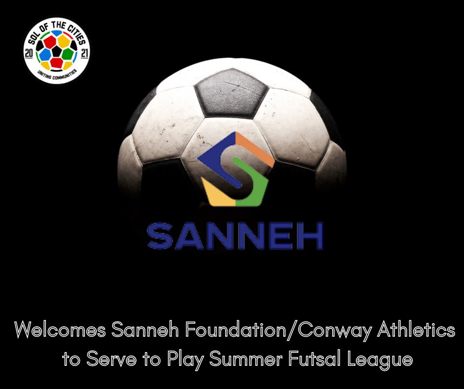 solofthecities's tweet photo. #Solofthecities is excited to announce Conway Athletic HS Boys from @Sannehfdn for the 2024 #servetoplay summer futsal league! 
-
Welcome to the SOL family! 
We can’t wait to see all of the athletes and families this summer.

#playwithsol #servewithsol #gatesopen https://t.co/XXMTI4xr4l