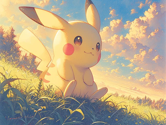 Pikachu taking a break 