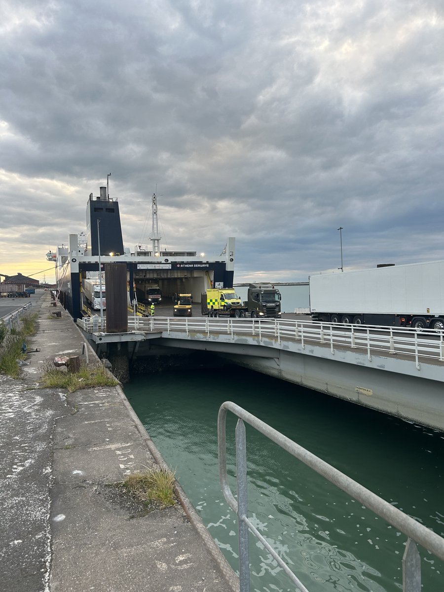 defenceforces's tweet image. Operation Carousel, carried out by the Defence Forces Transport Corps, will facilitate the safe and secure movement of thirty ex- Defence Forces’ vehicles to the International Donor Coordination Cell in Rzeszów, Poland, as part of Ireland’s European Peace Facility contribution.…