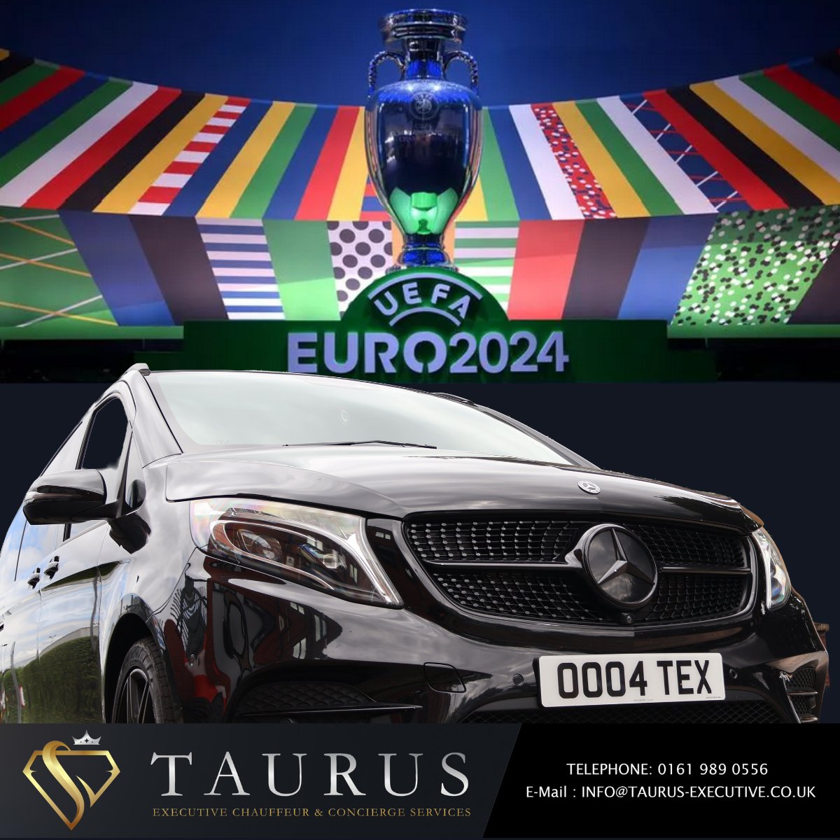 TaurusExecutive's tweet image. Heading out to watch the Euro 2024 games? Let Taurus Executive be your driving partner for on-time and safe journeys to and from your destination.
Sit back, relax, and enjoy the ride while we take care of your #travel needs. #drivingservice
