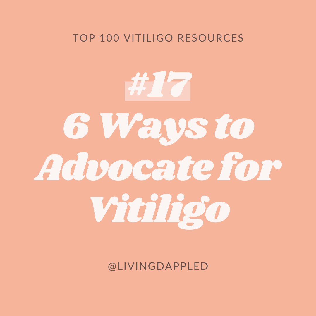 LivingDappled's tweet photo. Advocating for vitiligo is easier than you think. Here's how: https://t.co/Im0USUuhn7 👉 Follow for more vitiligo resources. https://t.co/bwS5z6t7mz