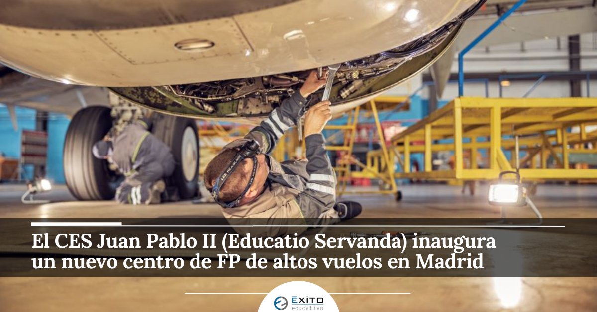 El <a href="/CESJuanPabloII/">CES Juan Pablo II</a>, en colaboración con el Ejército del Aire, inaugura un innovador programa de Mantenimiento de Sistemas Electrónicos y Aviónicos en Aeronaves
🔗 exitoeducativo.net/el-ces-juan-pa…
#FP #FormacionProfesional #Aeronáutica #InnovaciónEducativa #OportunidadesLaborales