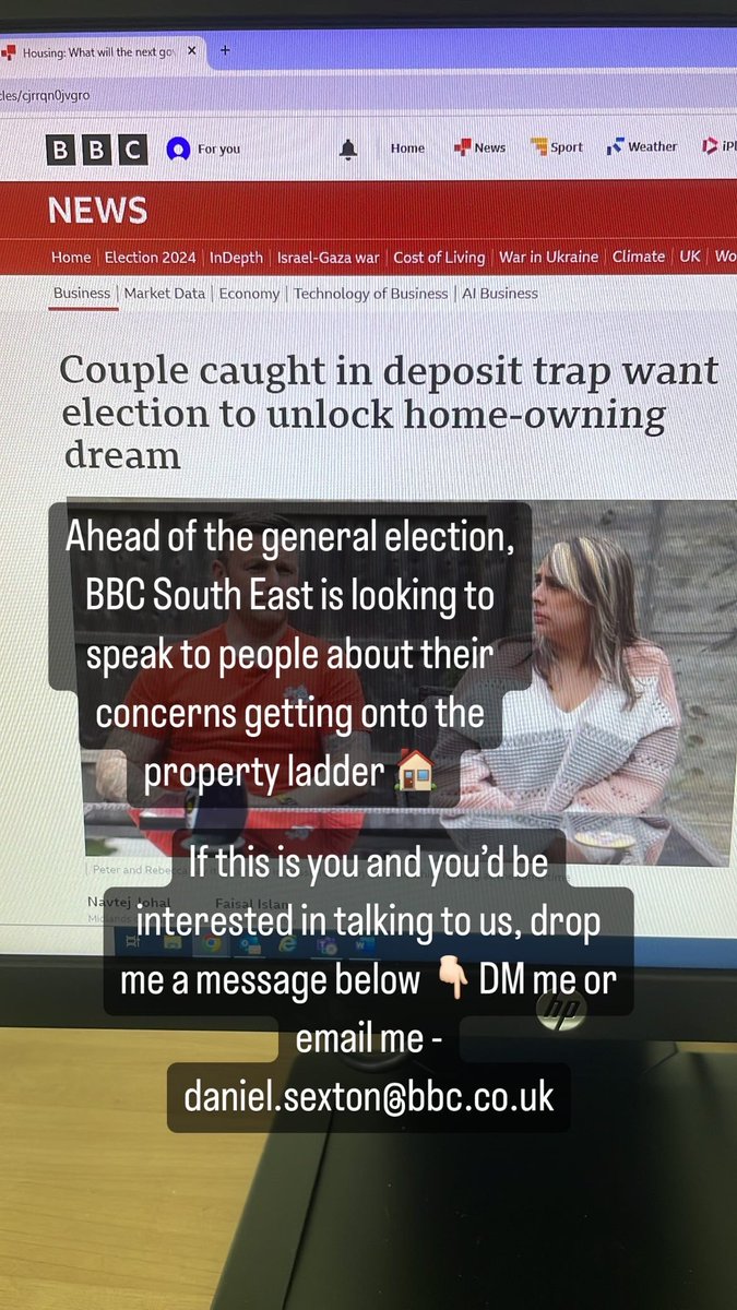 If the below applies to you or anyone you know, BBC South East would like to hear from you. You can reach me via DM or on the email in the post #journorequest #housing #propertyladder #GeneralElection #BBCNews #Kent #Sussex