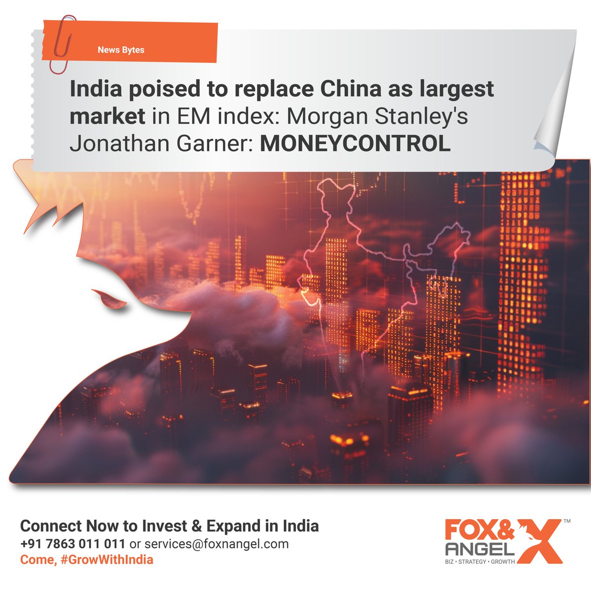 foxnangel's tweet photo. India poised to replace China as largest market in EM index: Morgan Stanley's Jonathan Garner: MoneyControl
Come, #GrowWithIndia
.
https://t.co/gOVXbsAWm9
.
#MorganStanley #Index #IndianMarket #Equities #FinancialNews #BusinessNews #Investing #IndiaEntryServices #FoxnAngel https://t.co/t90fUJU10N