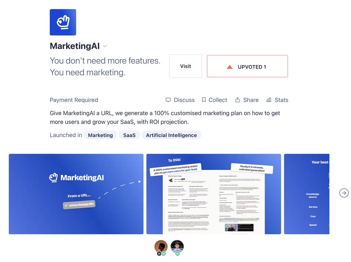 desmondhth's tweet image. MarketingAI is live on Product Hunt now! 🫡🔥
Friends, I'd appreciate so much your support 👇
producthunt.com/posts/marketin…