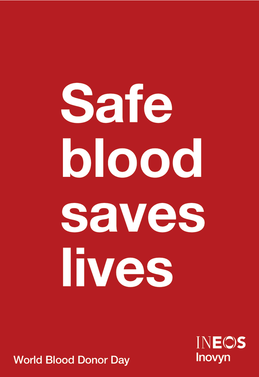 INOVYN_Official's tweet photo. INEOS Inovyn's specialty #PVC is used in the manufacture of vital blood bags and medical equipment, enabling safe donations and transfusions. #WorldBloodDonorDay. https://t.co/l99GTNpvOZ