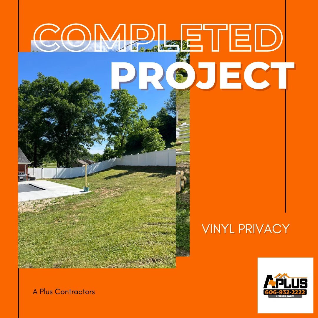 apluscontractky's tweet image. From progress to perfection! Our fence installation is complete, transforming this space into a private haven. #FenceLife #DreamYard #FenceProject