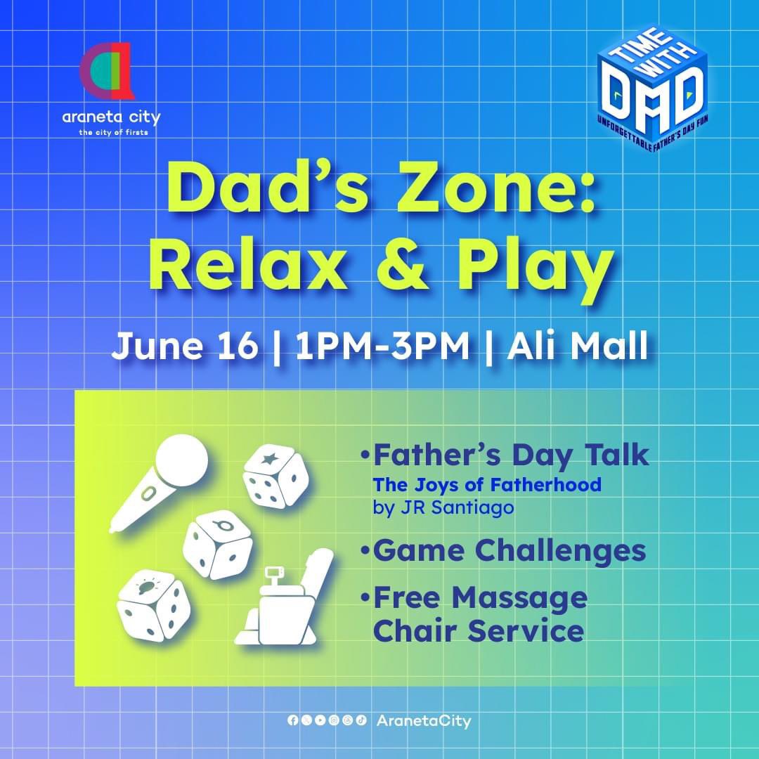 AranetaCity's tweet photo. This is your time to hang out and have fun with Dad! Join us on Father's Day for exciting activities and a chance to win awesome prizes! π§’π¨π»
See you all here at the #CityOfFirsts! π
ποΈ June 16, 2024
#AranetaAt70 #CityOfFirsts #AranetaCity #TimeWithDad #FathersDay https://t.co/5ENm9pOZNs