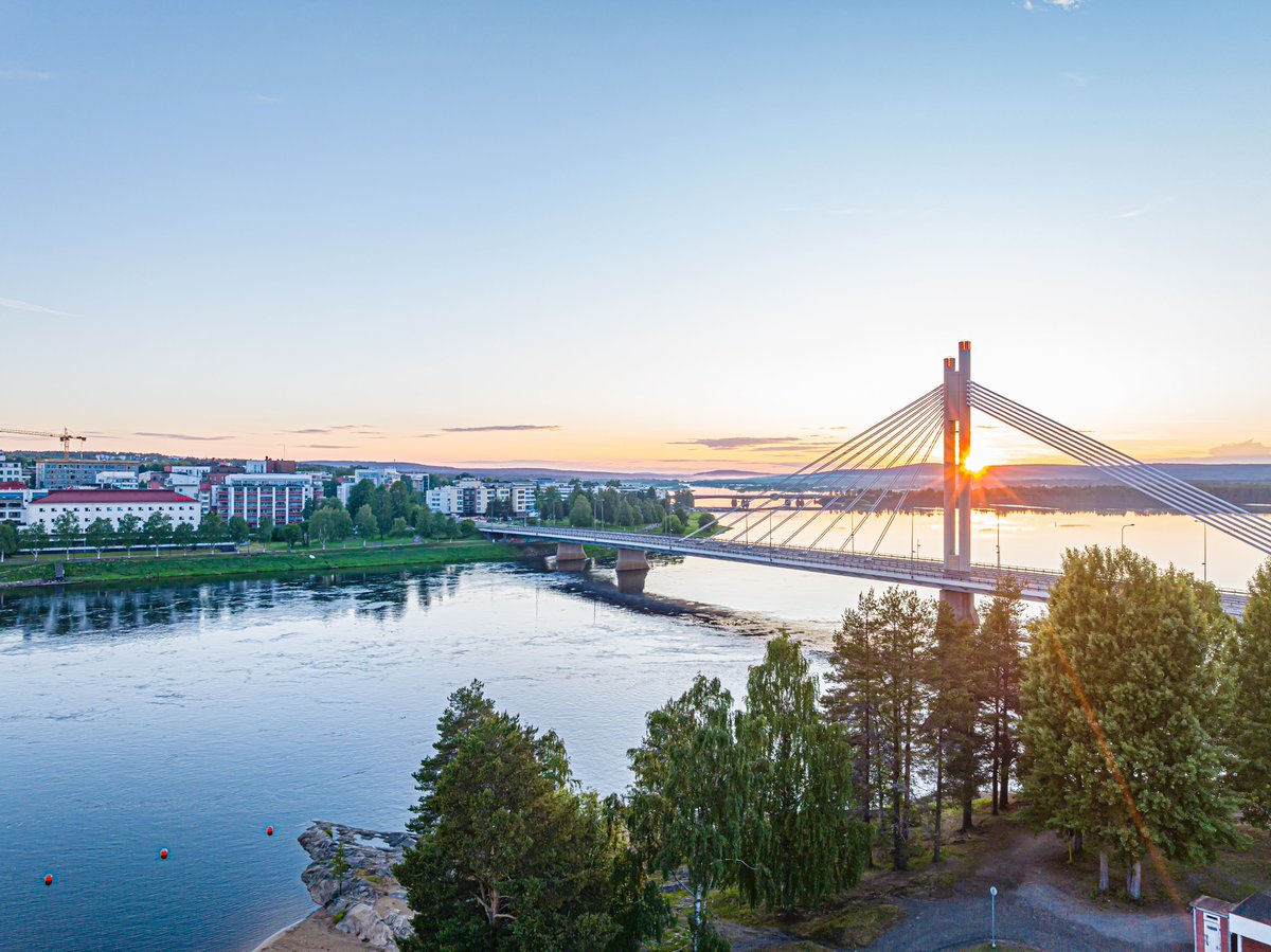 Midnight sunshine from the arctic circle. #Lapland #Rovaniemi #Finland