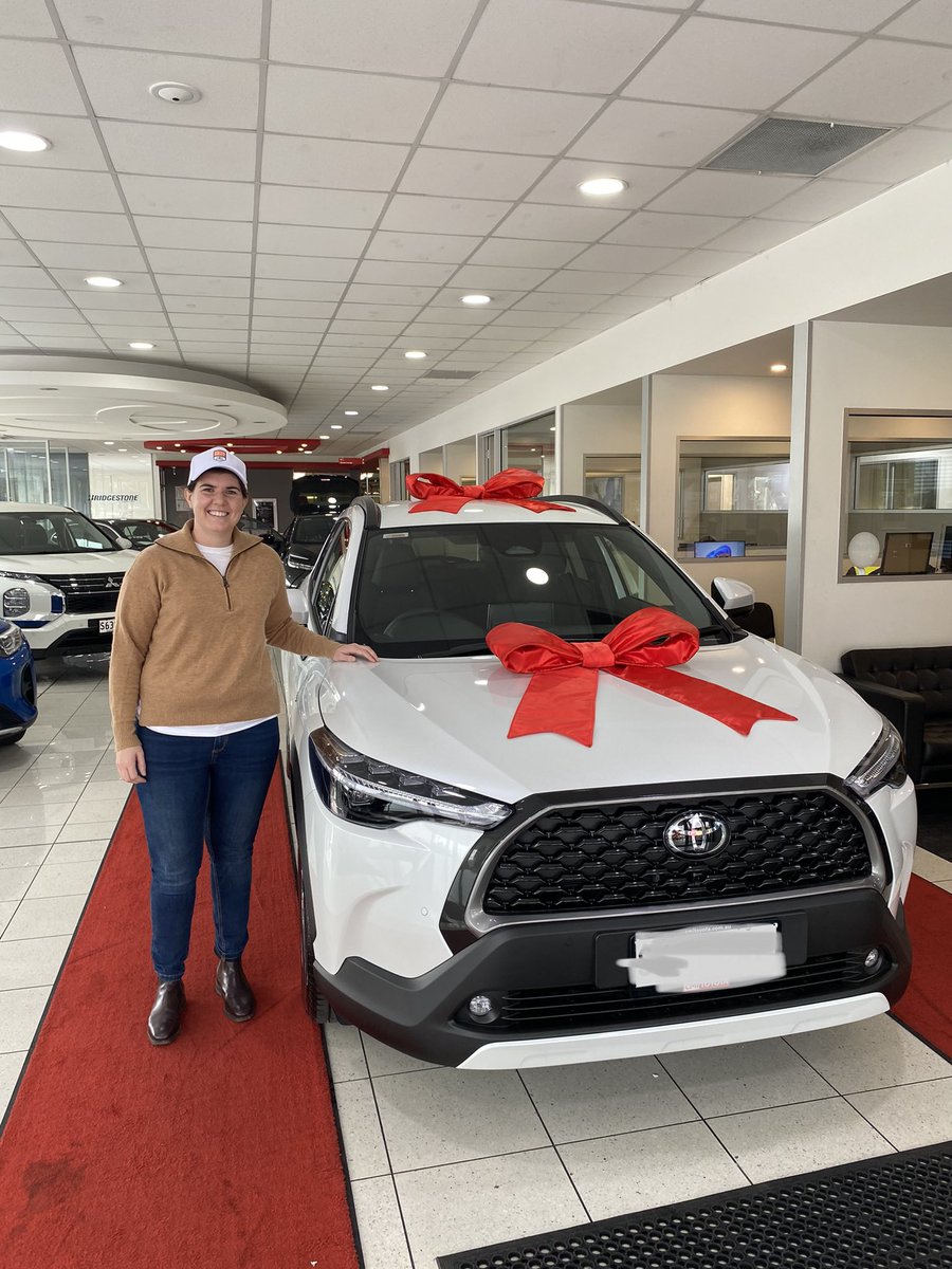 B_Chamberlayne's tweet photo. Oh what a feeling! 
Huge thanks to @Toyota_Aus for sponsoring the major prize for the @aflwomens fantasy competition. Loving this new set of wheels 😍 #aflfantasy https://t.co/8JgzMwH6R8