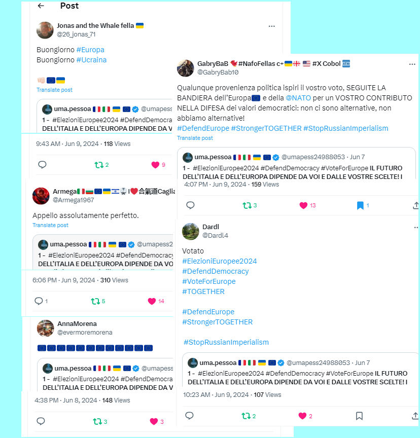 umapess24988053's tweet photo. 3 โ #ElezioniEuropee2024 #DefendEurope #StandForEurope โค๏ธ๐ช๐บ DEMOCRAZIA, CIVILTAโ, EUROPA RESILIENTE CONTRO LโOSCURANTISMO PROMOSSO DALLA BARBARIE RUSSA E COMPLICI INERTI -
NOI โCOMBATTEREMOโ per ripulire il nostro Paese dai FALSI e VILI, ammaliati da #PutinWarCriminal e incapaci di stare dalla parte giusta della Storia.
#StrongerTOGETHER #DefendDemocracy #StopRussianImperialism
Ulteriori condivisioni in QUOTES di questo thread di CITTADINI DETERMINATI, COMBATTIVI E COSCIENZIOSI: GRAZIE DI CUORE โค๏ธ a tutti voi per aver contribuito a tenere accesa la speranza di un cambiamento in difesa dei valori democratici e civili, che lโEuropa persegue, e per non esservi arresi nel sensibilizzare e diffondere il messaggio di CONTRASTO allo sporco gioco di Putin e dei suoi burattini occidentali che intendono annientare la libertร individuale e arrestare il progresso dei nostri popoli, della nostra civiltร .
#StopPutinPuppets #StopRussianPropaganda #StopHybridWarfare
@damando79 - https://t.co/ajPnRn9FHH
@Armega1967 - https://t.co/jjIdo49535
@evermoremorena - https://t.co/V6MA6HgcJo
@26_jonas_71 - https://t.co/PSF8HQtNtR
@Dardl4 - https://t.co/rzQZYtYQOI
@GabryBab10 - https://t.co/d2PYWhbgr0
3/n