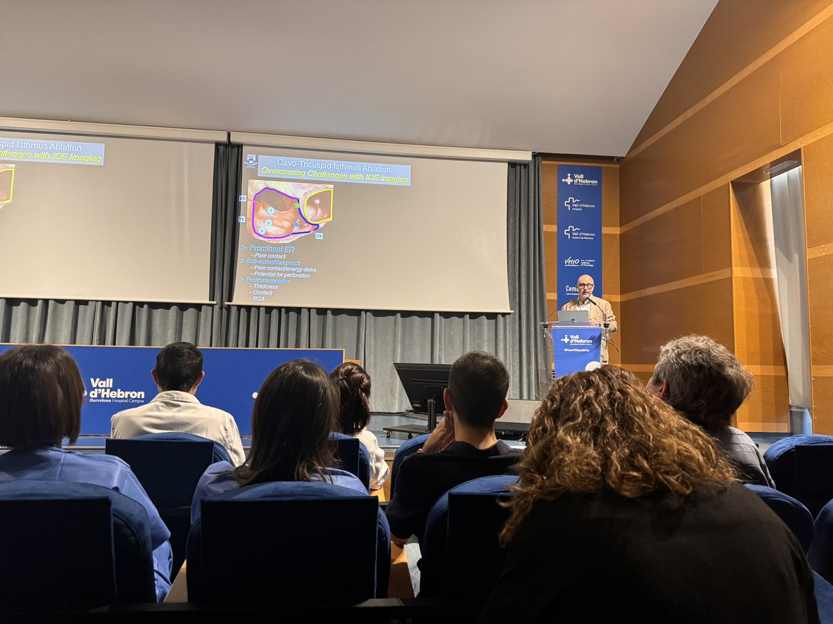 👏👏Terrific lecture by <a href="/DrFerminGarcia/">Fermin Carlos Garcia</a> about #ICE at <a href="/vallhebron/">Vall d'Hebron</a>