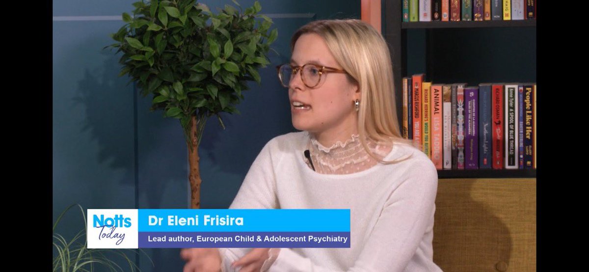 EleanaFrisira's tweet image. Hosted by the lovely Emma Caldwell, live @Notts_TV on Notts Today, to talk about our recent systematic review on younger children in the school year being more likely to be diagnosed with #ADHD. 

Link to full interview nottstv.com/programme/nott… from Thu 13/6