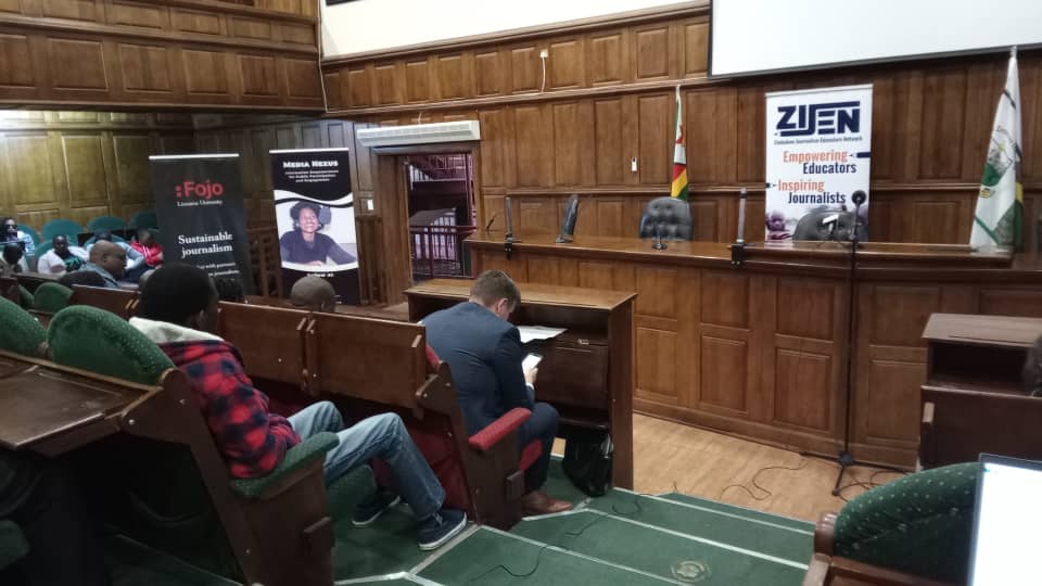 We are covering the launch of Zimbabwe Journalism Educators Network at Great Zimbabwe Law School  <a href="/fojo_int/">Fojo Media Institute</a> <a href="/TellZimbabwe/">TellZim News</a> <a href="/ZacrasOnline/">ZACRAS</a>
