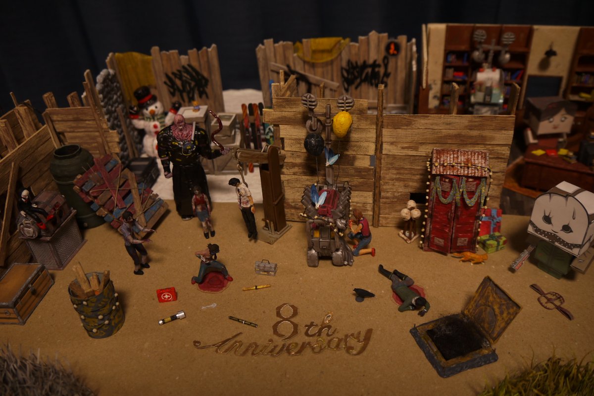 🎉DbD 祝８周年🎉

今まで作ったものも結構増えてきました😆
8年目のDbDも楽しんでいきたい✨

#DbD再現ジオラマ #DbD #DbD8周年 #dbdfanart