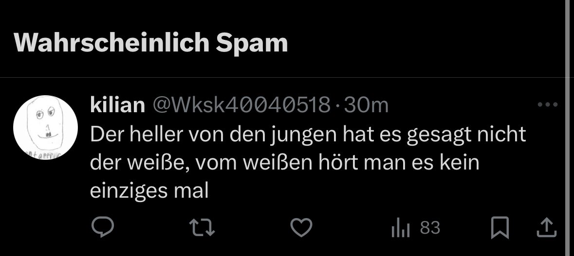 DerEchteJoni's tweet photo. @Wksk40040518 @RitzeRalle @peylrx @ArijanSGE @rebew_lexa @BerlinJimny Wird nicht umsonst als „Wahrscheinlich Spam“ angezeigt. Leb weiter in deiner Traumwelt. https://t.co/yW2tSvEGBV
