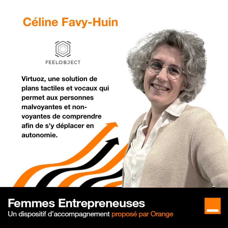 [🙋‍♀️PORTRAIT #FemmesEntrepreneuses]

🗓️ Demain, c'est la Nuit du Handicap.

Et aider les personnes en situation de handicap visuel : c'est la mission de Céline !

🌟 Elle a créé Virtuoz, une solution qui permet de se représenter un lieu par le toucher et l'ouïe.