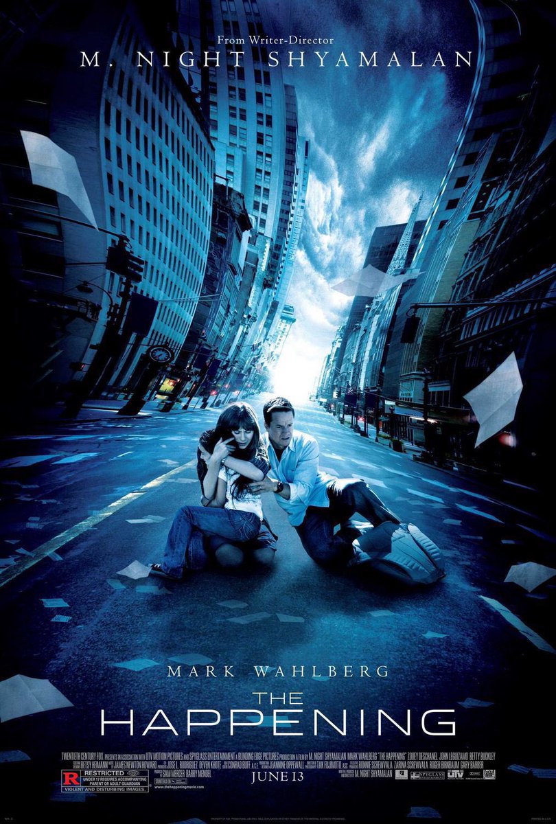 FilmNewsNos's tweet photo. 🎬MOVIE HISTORY: 16 years ago today, June 13, 2008, the movie 'The Happening' opened in theaters!
#MarkWahlberg #ZooeyDeschanel #JohnLeguizamo @BettyBuckley #AshlynSanchez #FrankCollison #VictoriaClark #JeremyStrong #BrianOHalloran #AlanRuck #SpencerBreslin #MNightShyamalan https://t.co/85sTx494HQ