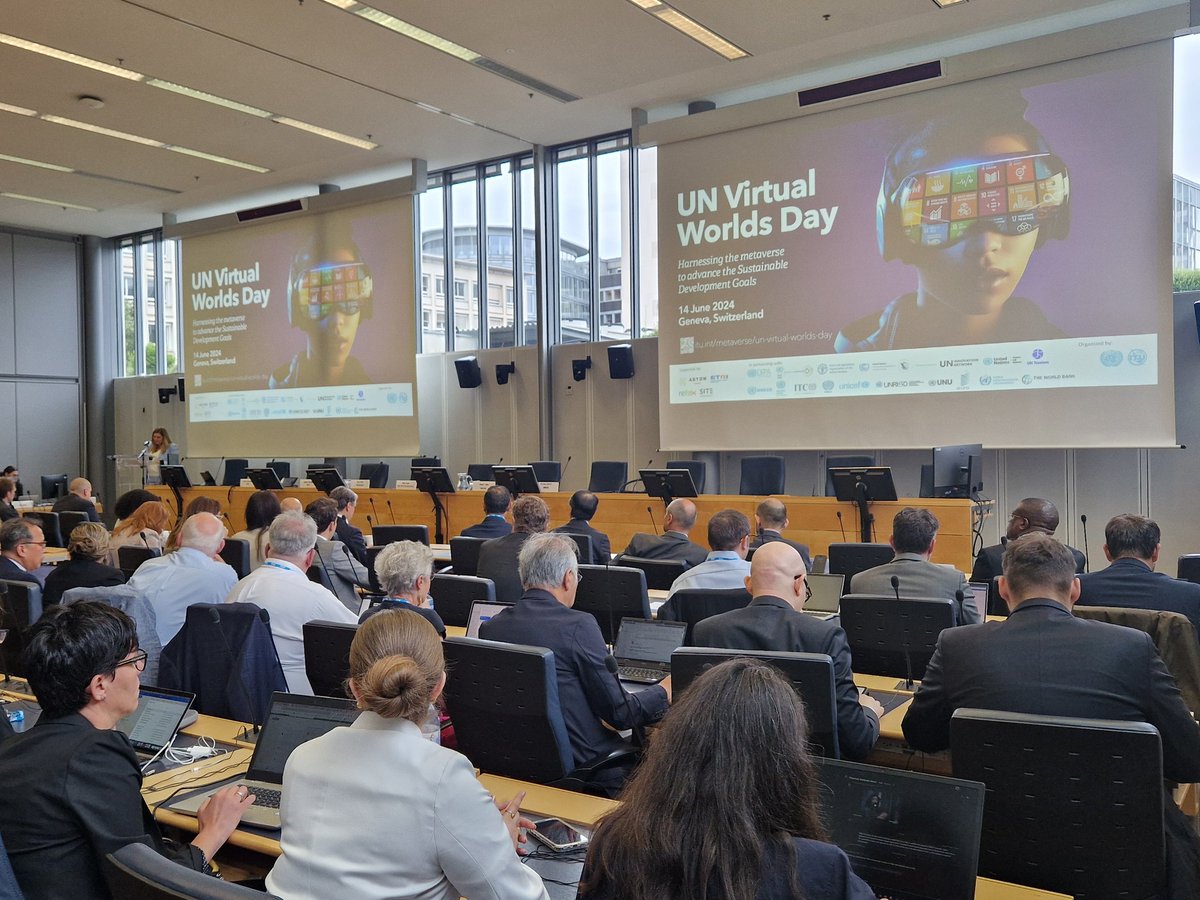 ITU Standardization 🇺🇳 (@itustandards) on Twitter photo Happening now! The launch of the first ever #UNVirtualWorlds Day 🚀
Over 17 <a href="/UN/">United Nations</a> partners are gathered at <a href="/ITU/">Int’l Telecommunication Union</a> HQ for talks, #VR demos and awards to advance #metaverse solutions for sustainable development Happening now! The launch of the first ever #UNVirtualWorlds Day 🚀
Over 17 <a href="/UN/">United Nations</a> partners are gathered at <a href="/ITU/">Int’l Telecommunication Union</a> HQ for talks, #VR demos and awards to advance #metaverse solutions for sustainable development