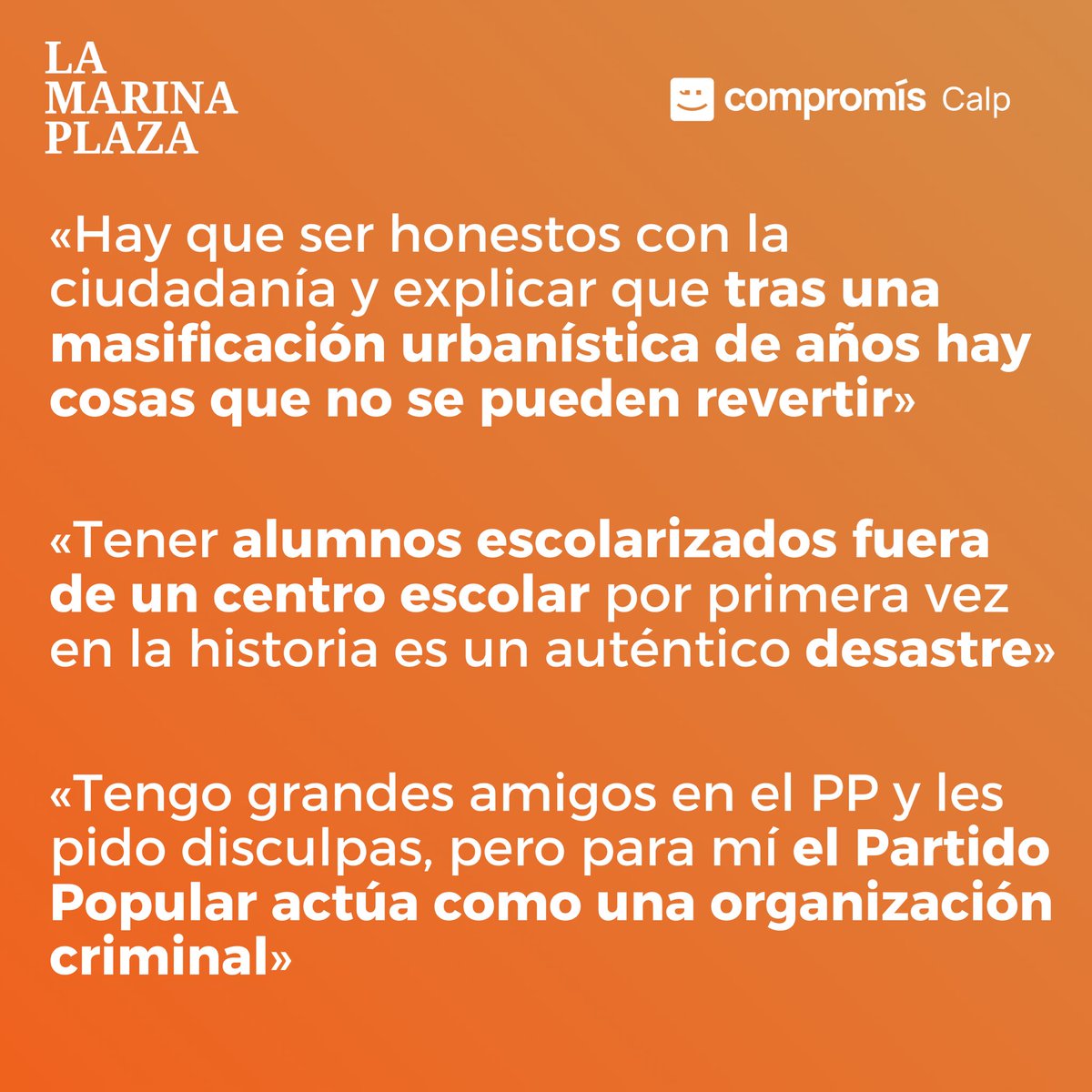 Ximo_Perles's tweet image. Ximo Perles, portavoz del gobierno de Calp: «La vivienda debe ser para vivir, no para especular». 

🧡 Després d’un any de legislatura fem un repàs sobre les polítiques que ha dut a terme el govern calpí i les que vindran.