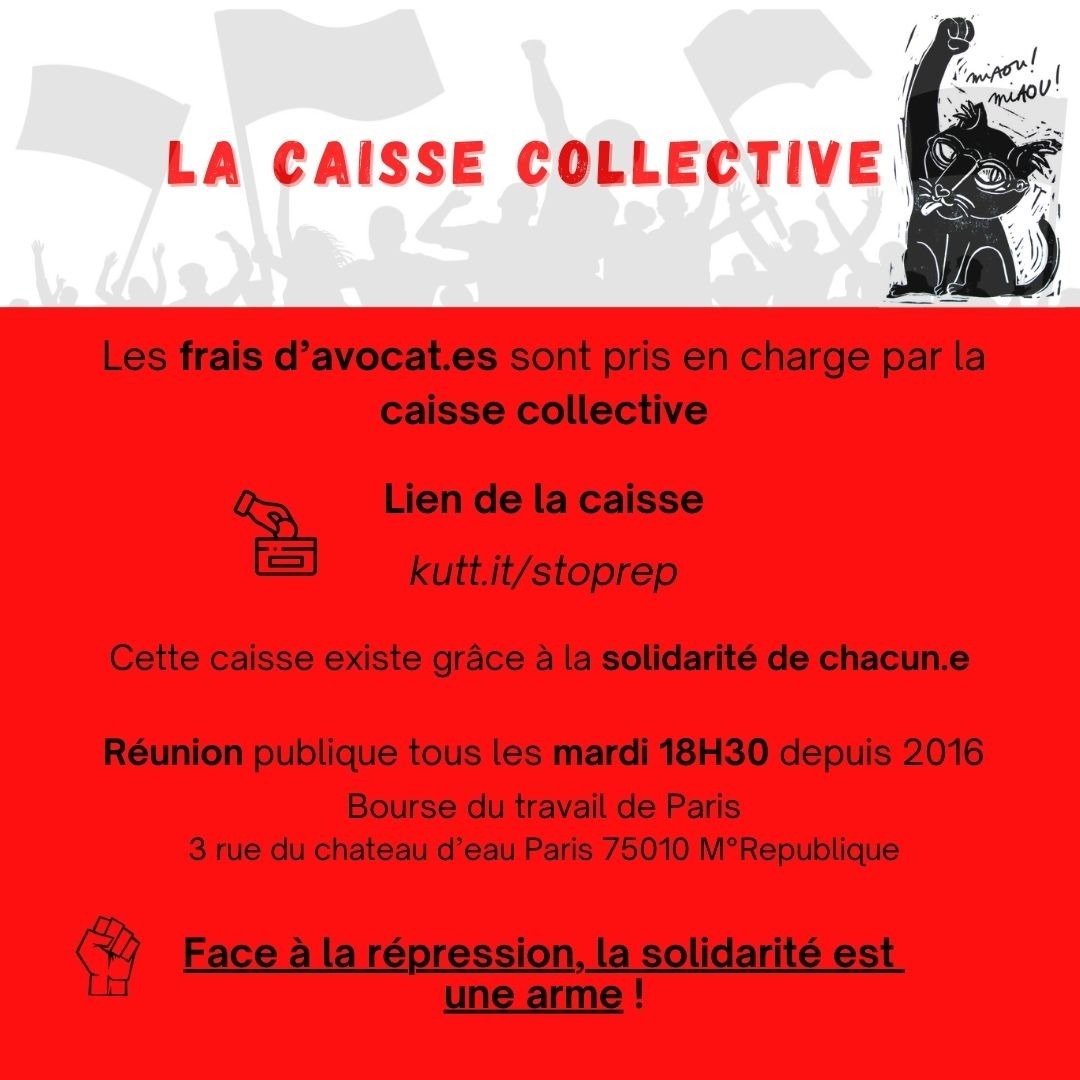 Paris_luttes's tweet photo. Legal Team Paris // Manifs du 15 juin contre l'extrême droite
En cas d’interpellation, retenez le nom d’un·e des avocat·es suivant : Lisa Giraud, Raphaël Kempf, Servane Meyniard du Barreau de Paris, Camille Vannier du barreau de Bobigny.
#15juin https://t.co/EFzZtWJ6jj