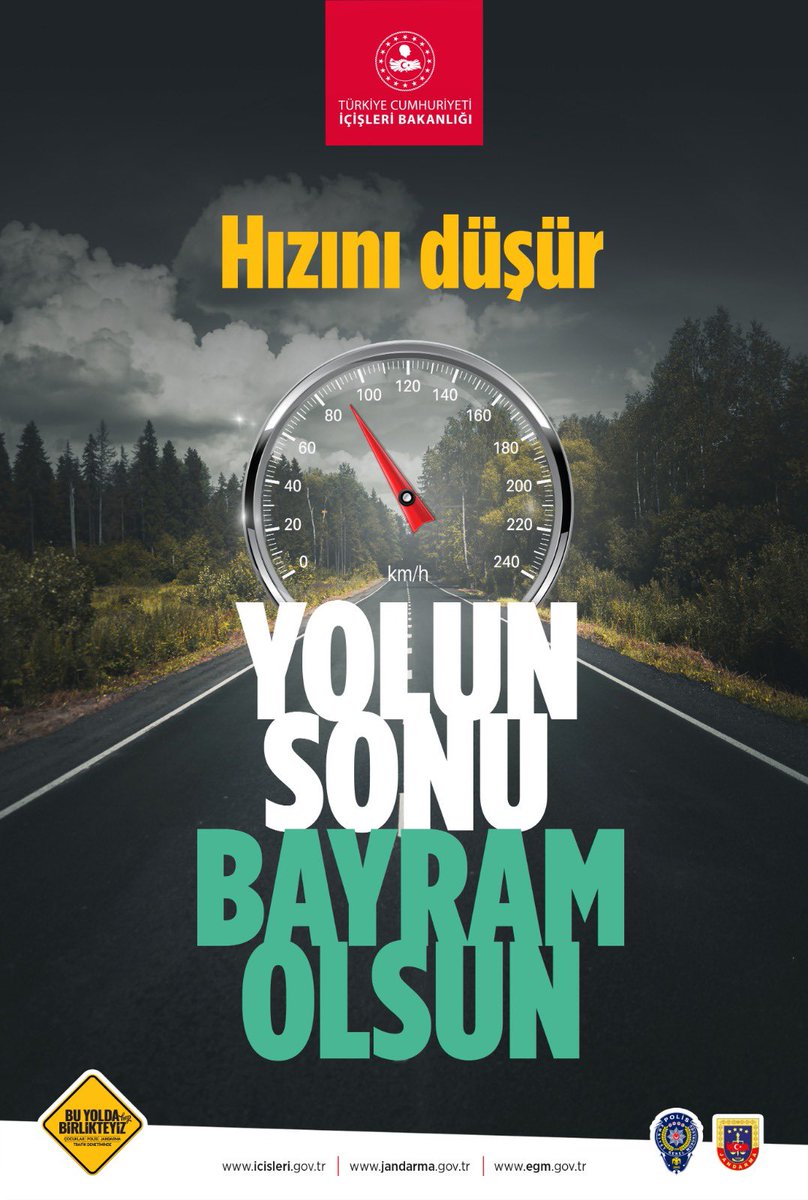 9 günlük Kurban Bayramı tatili başlıyor.

Binlerce vatandaşımız yolunuzu gözleyen ailelerine ve sevdiklerine kavuşma heyecanını yaşıyor.

9 günlük Kurban Bayramı tatili süresince TRAFİK tedbirleri kapsamında:

❗️Emniyet ve Jandarma Teşkilatlarımızdan toplam 6️⃣6️⃣ bin 9️⃣2️⃣