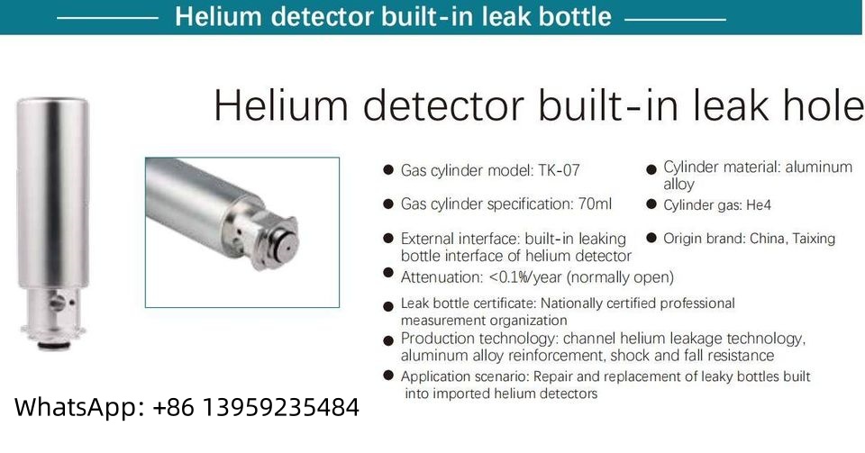 Maibei666's tweet image. TK-07 Model — Precision Detection, Unparalleled! 🔍✨
🔹 G5/8 External Interface: Strong Adaptability
🔹 70ml Gas Cylinder Specification: Compact and Exquisite
🔹 Ultra-Low Attenuation Rate: &amp;lt;0.1%/year
#heliumdetector #leakdetector #heliumleakdetection #leakdetectionequipment