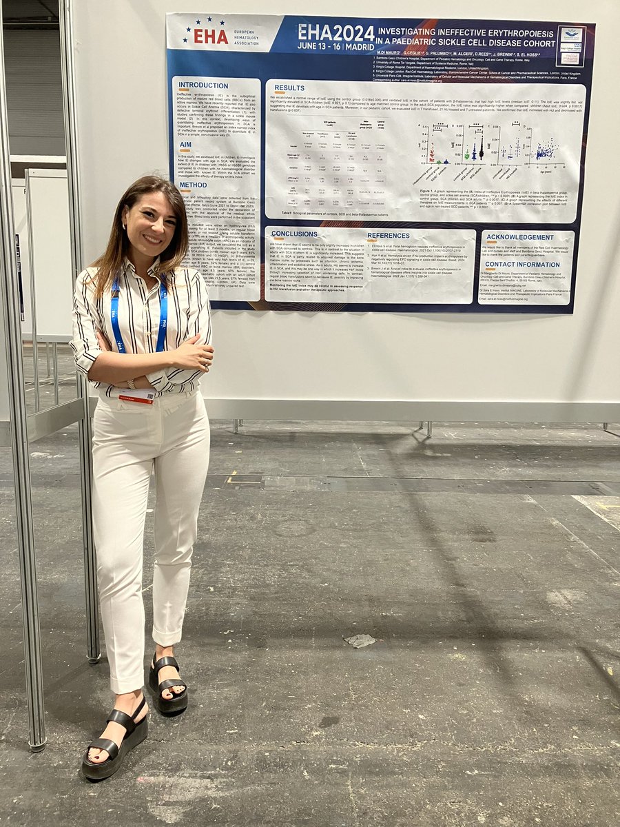 Sara El Hoss (@elhoss_sara) on Twitter photo Don’t miss our poster about ineffective erythropoiesis in sickle cell anemia children presented today at #EHA2024 <a href="/EHA_Hematology/">European Hematology Association</a> conference by Margherita Di Mauro <a href="/InstitutImagine/">Institut Imagine</a> @DavidRe40855993 <a href="/_JohnBrewin/">John Brewin</a> Don’t miss our poster about ineffective erythropoiesis in sickle cell anemia children presented today at #EHA2024 <a href="/EHA_Hematology/">European Hematology Association</a> conference by Margherita Di Mauro <a href="/InstitutImagine/">Institut Imagine</a> @DavidRe40855993 <a href="/_JohnBrewin/">John Brewin</a>