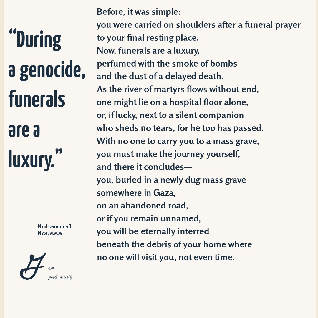 Gaza Poets Society tweet media