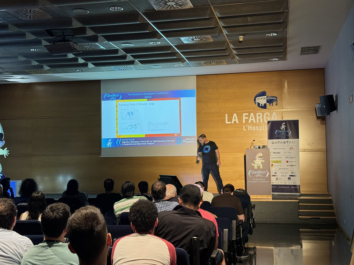 Time for <a href="/Hrexed/">Henrik Rexed</a> to do a telemetry showdown at <a href="/dev_bcn/">DevBcn</a> <a href="/KCDSpain/">Kubernetes Community Days Spain</a> #kcdbarcelona 👏👏📏📏📏