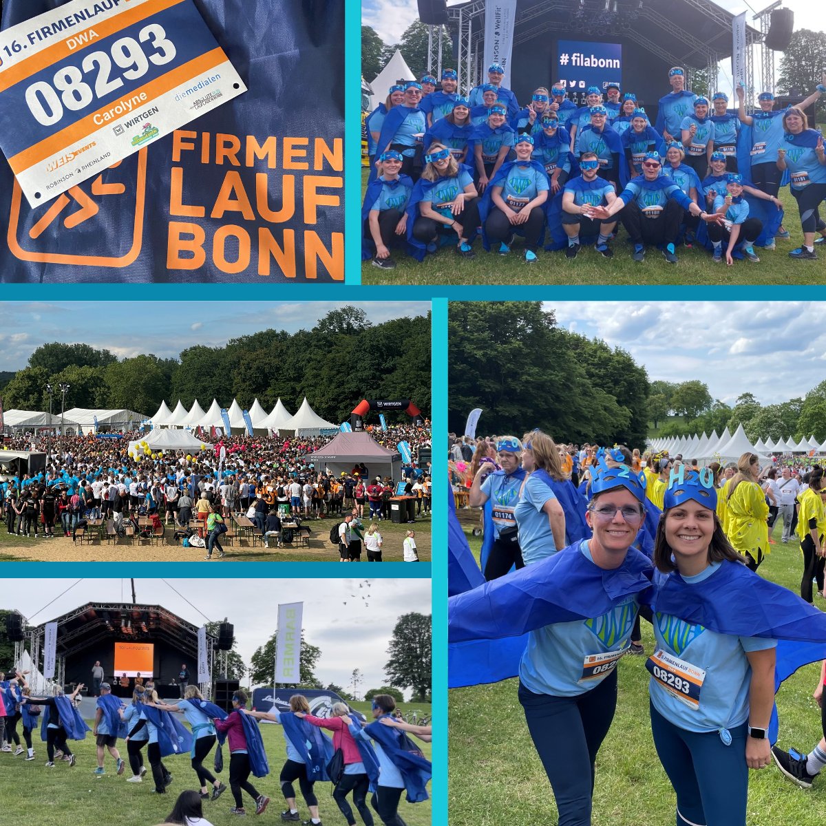 Yesterday, with our colleagues from the German Water Association, the EWA Secretariat participated to the #Firmenlauf in Bonn.
As Water Agent 💧🦸‍♂️🦸‍♀️ we flew the 5,7km and won first place as best costume 🏆
Thank you for having us! It was a blast!
We will be back next year! 💪🏼🏃🏼‍♀️