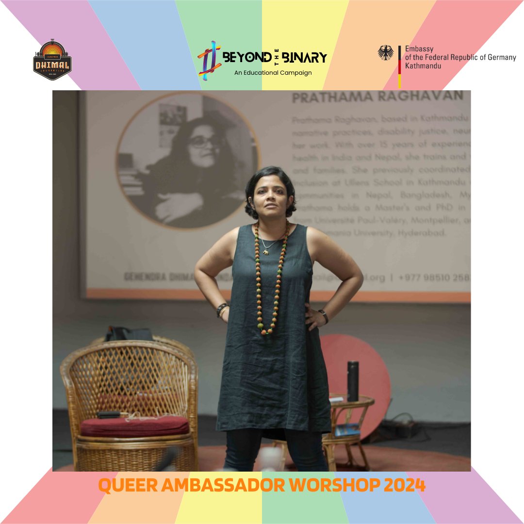 GehendraF's tweet photo. Day 4 of the Beyond the Binary - Queer Ambassador Workshop 2024 was a day of empowerment and self-care! Our participants met Prathama Raghavan, a mental health specialist, who conducted an insightful session on self-care. https://t.co/hf5iLpfi0z