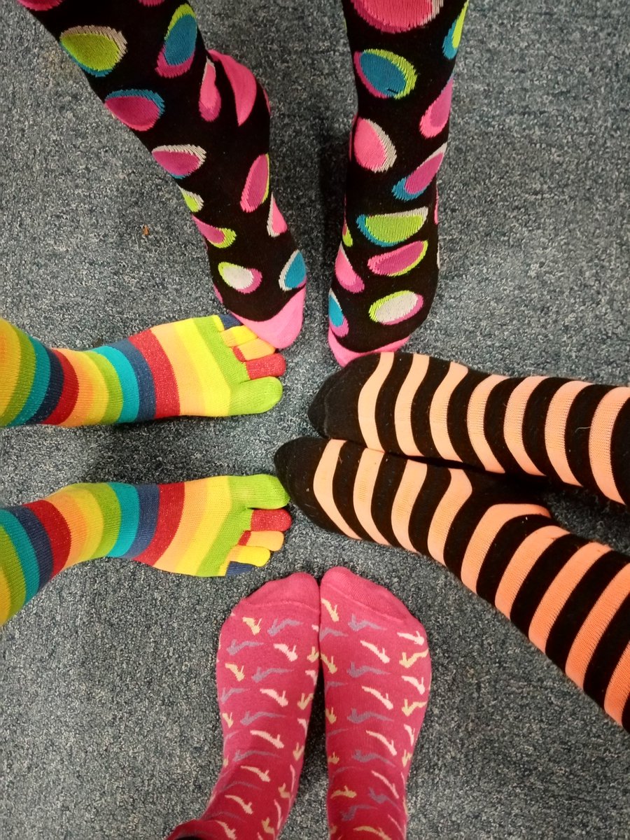 The TV team have their funky socks on. Share your pictures <a href="/LegsMatter/">LegsMatter</a> <a href="/VascularUHP/">Vascular UHP</a> <a href="/UHP_NHS/">University Hospitals Plymouth NHS Trust</a>
