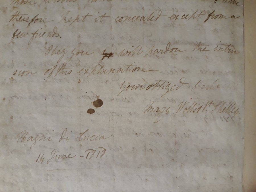 #OTD 1818 Mary Shelley writes to Walter Scott, who'd favourably reviewed #Frankenstein, to tell him she is its author 

"I am anxious to prevent your continuing in the mistake of supposing Mr Shelley guilty of a juvenile attempt of mine"

#humblebrag