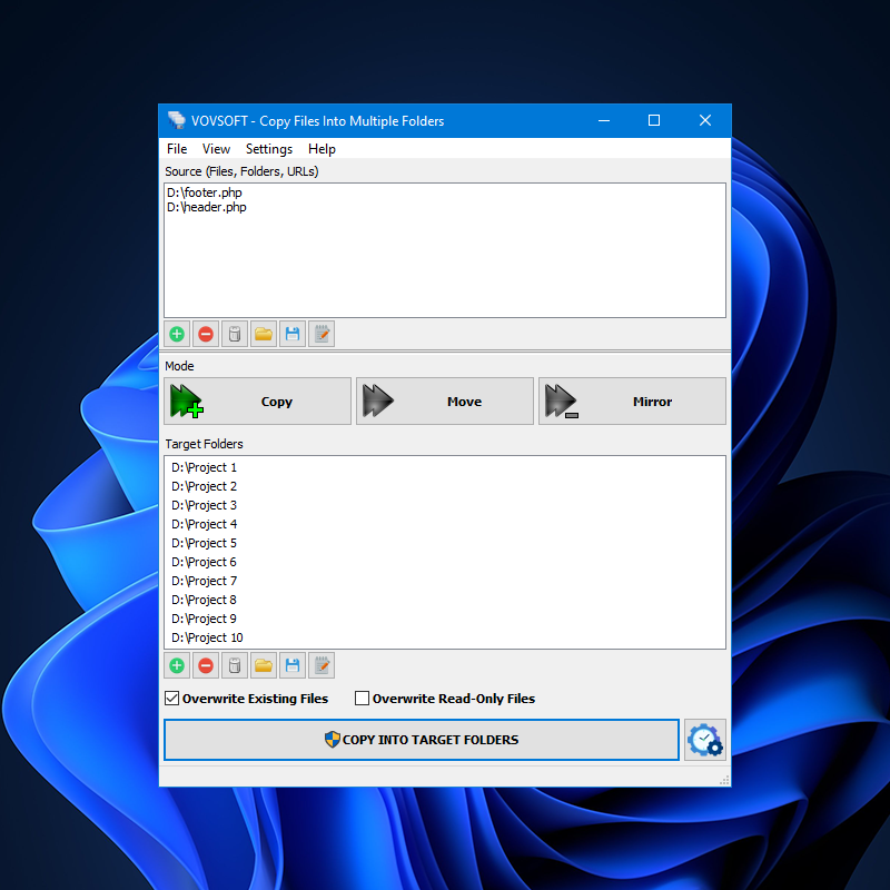 vovsoft's tweet photo. Are you tired of the endless hassle of manually copying files into multiple folders? 📁 Introducing the ultimate file management solution - Copy Files Into Multiple Folders! https://t.co/jNtbJGYS7E https://t.co/tKf8sF9NYW