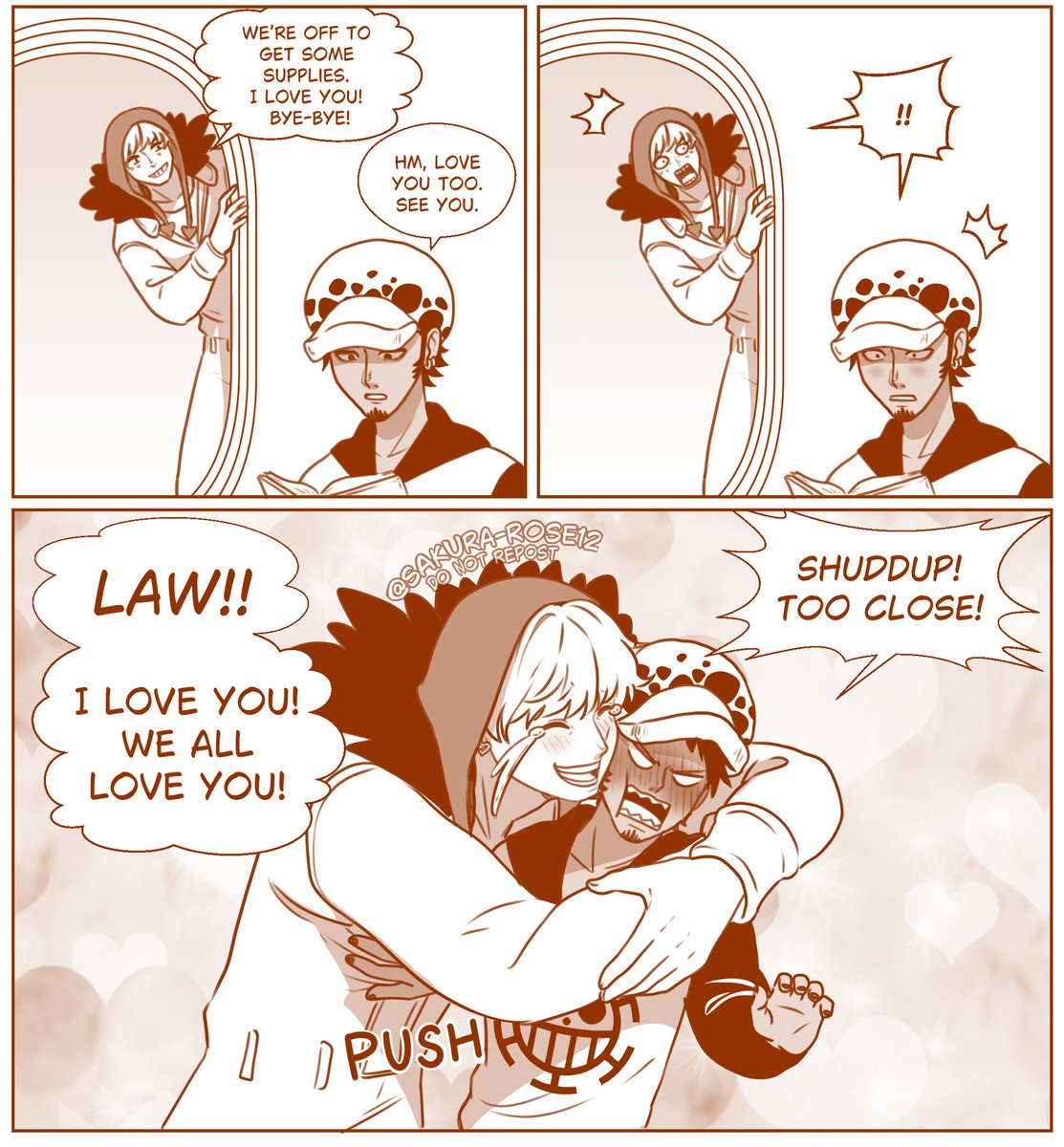 The Heart Pirates plan to 'Tell Law they love him daily so Law