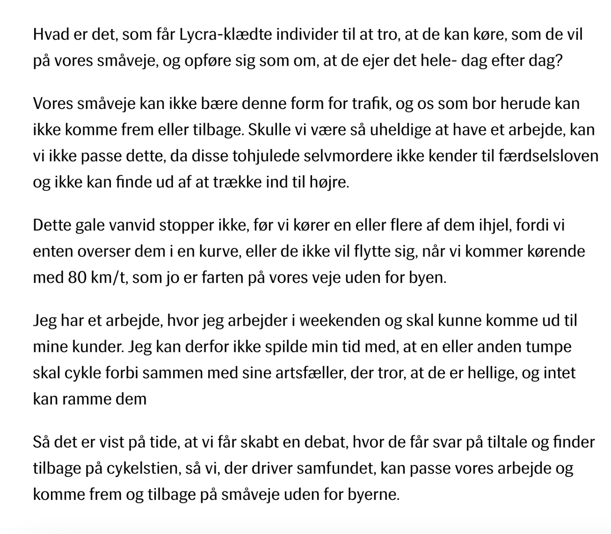 JP_frederiksen's tweet photo. @hrmuff Er det seriøst kun det her tekst, eller har jeg problemer med https://t.co/IOK9CiOkm6 ? https://t.co/wHzzNyKVbM hvordan kan man publicere det, der er jo intet indhold?  Bemærkelsesværdigt at det er 'vores veje', men ikke motionisternes veje. https://t.co/W2QEnuKRCp